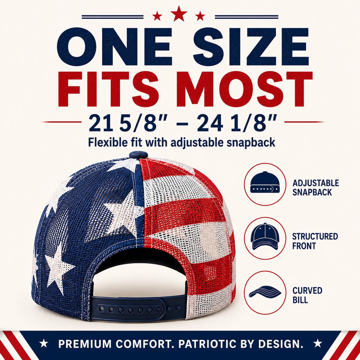 🔥 Father’s Day Sale - ❤️ 🇺🇸 America 250 Years Patriotic Embroidered Mesh Trucker Cap