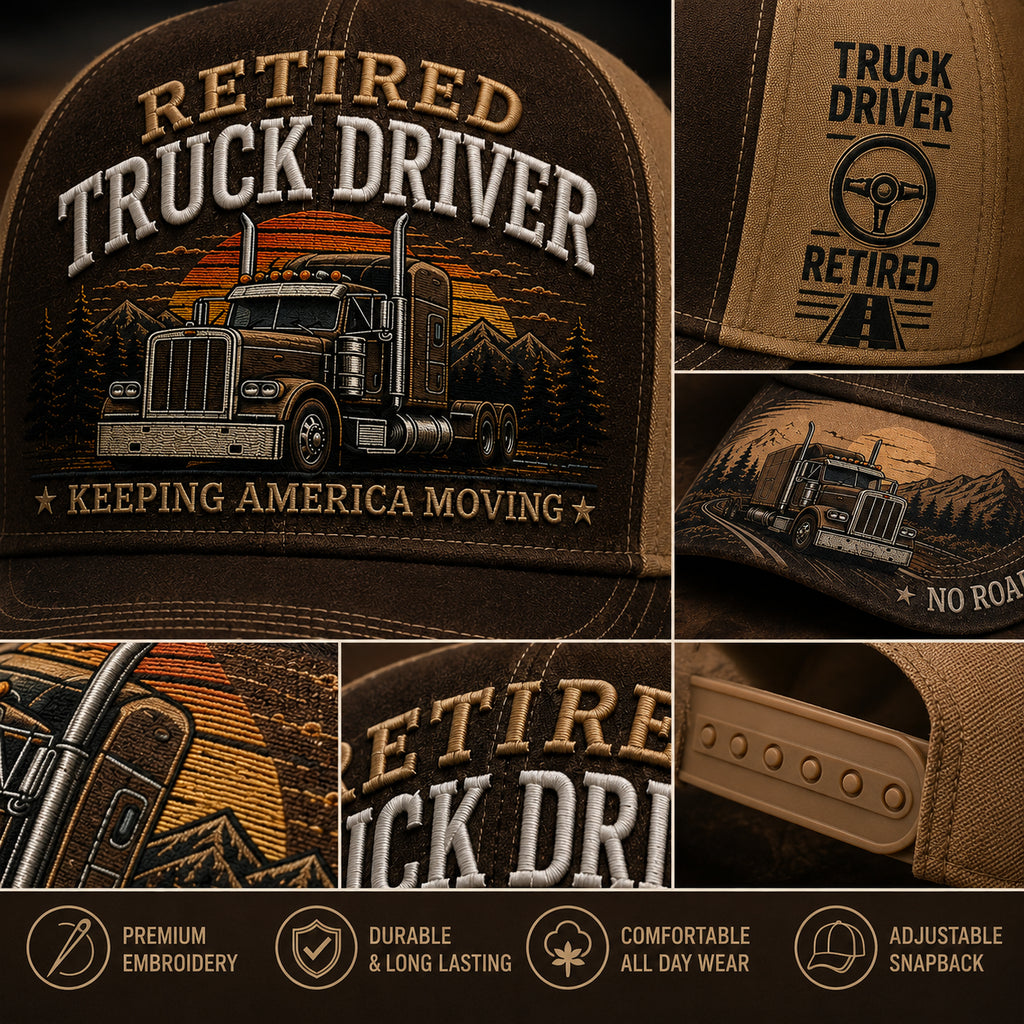 💥LAST DAY49% OFF -🚛 RETIRED TRUCK DRIVER CAP